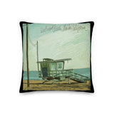 Westward Beach, Malibu Premium Pillow