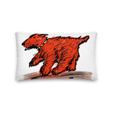 Red Dog Small Pillow