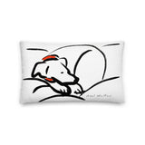 Sleepy Dog Small Pillow