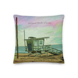 Westward Beach, Malibu Premium Pillow