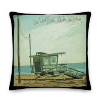 Westward Beach, Malibu Premium Pillow