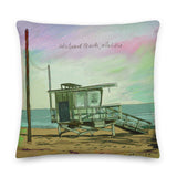 Westward Beach, Malibu Premium Pillow