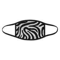 Zebra Mixed-Fabric Face Mask