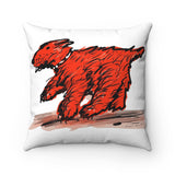 Red Dog Square Pillow