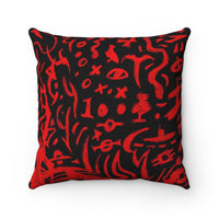 Red Zone Square Pillow
