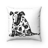 Spotty Dog Square Pillow
