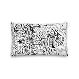 Doodle City Small Pillow