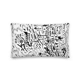 Doodle City Small Pillow